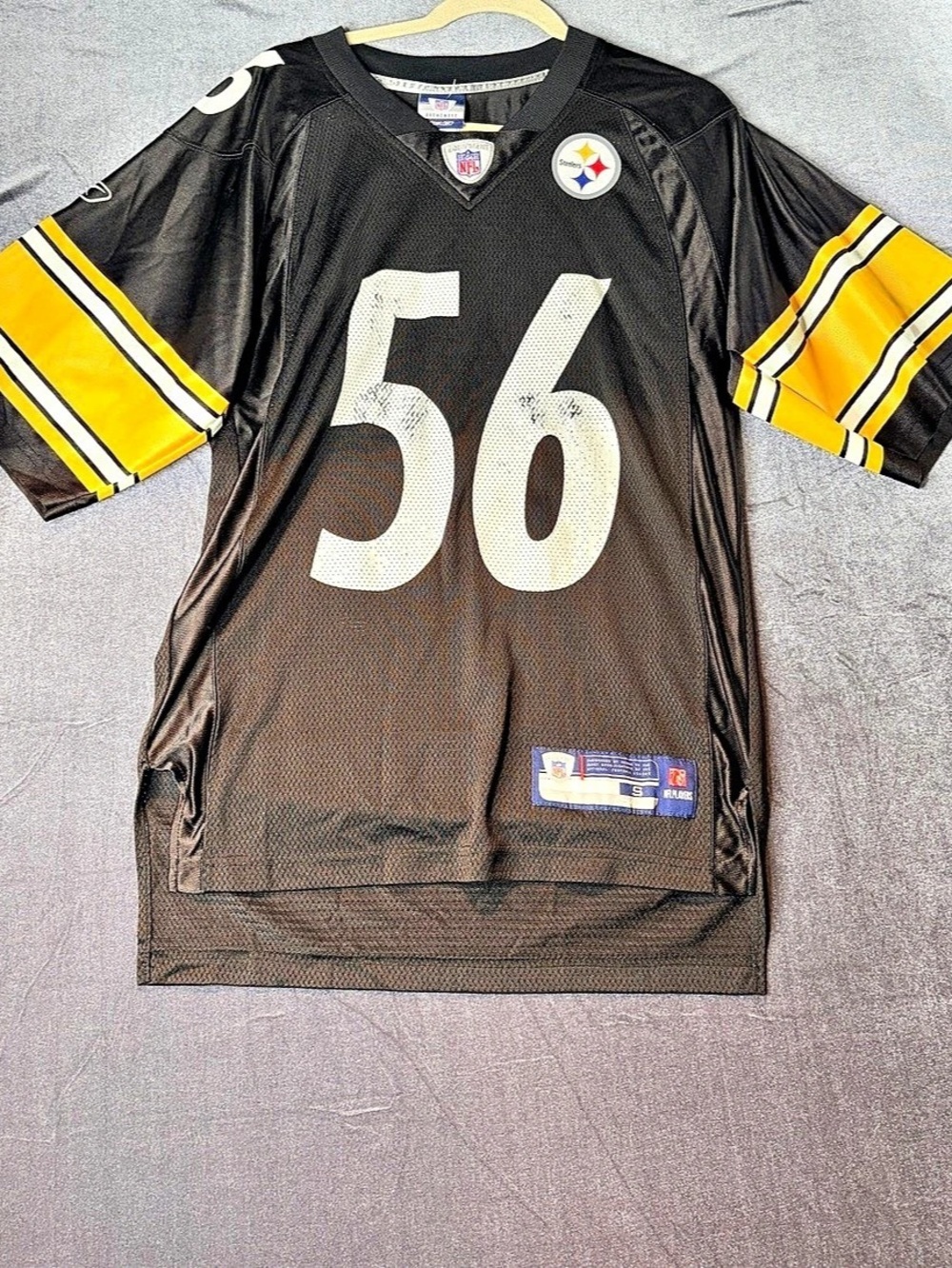Reebok Authentic NFL Pittsburgh Steelers Ryan Shazier #56 jersey Black Yellow